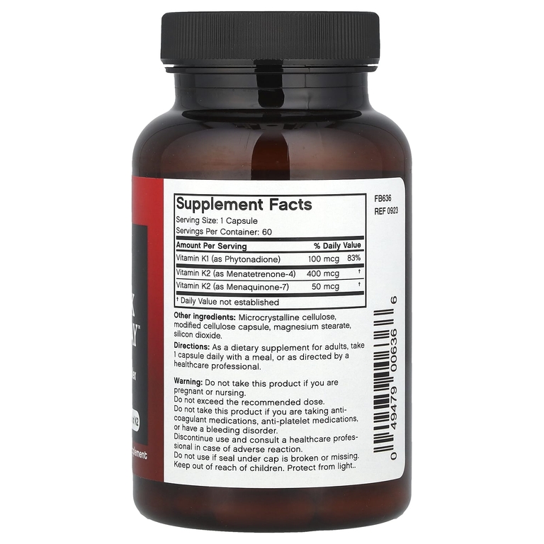 Futurebiotics, Витамин K, 60 капсул