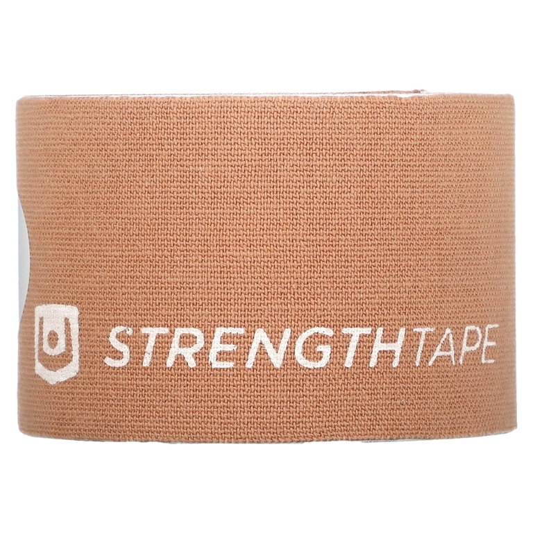 Strengthtape, Кинезиологический тейп, бежевый, 20 предварительно нарезанных полосок (Товар снят с продажи) 