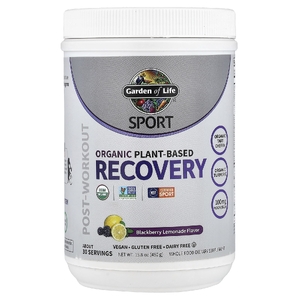 Garden of Life, Sport, органическое растительное восстановление, со вкусом ежевиочного лимонада, 450 г (15,8 унции)