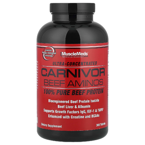 MuscleMeds, говяжий протеин, 300 таблеток