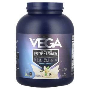 Vega, Растительный протеин, кремовая ваниль, 1,86 кг (4 фунта 1,8 унции)