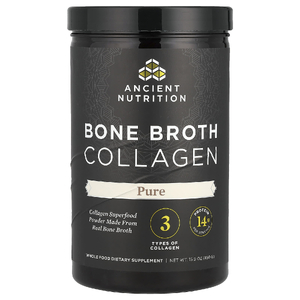 Ancient Nutrition, коллаген из костного бульона, без добавок, 450 г (15,9 унции)