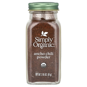 Simply Organic, Порошок из анчо и чили, 81 г (2,85 унции)
