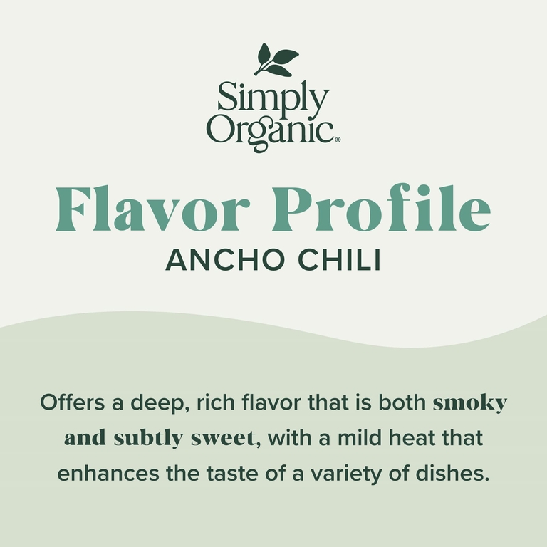 Simply Organic, Порошок из анчо и чили, 81 г (2,85 унции)