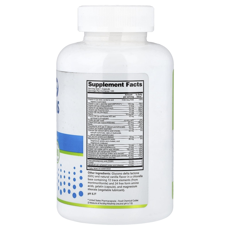 NutriBiotic, мультивитамины и минералы, 180 капсул