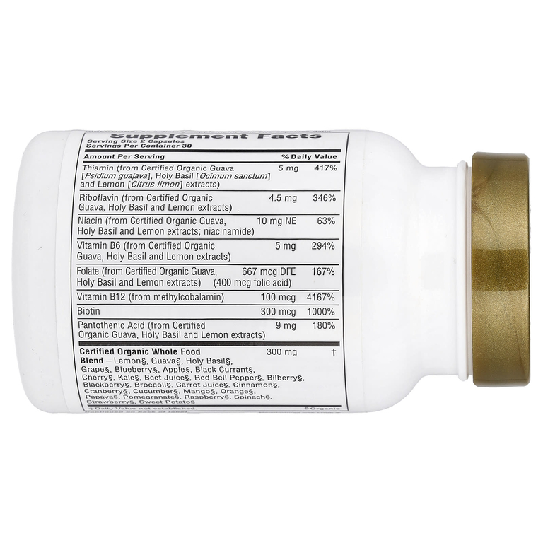 NaturesPlus, комплекс витаминов группы B, 60 растительных капсул