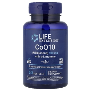 Life Extension, коэнзим Q10 (убихинон) с d-лимоненом, 100 мг, 60 капсул
