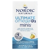 Nordic Naturals, омега-3 + витамин Д, лимон, 60 мини-капсул