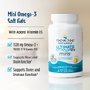 Nordic Naturals, омега-3 + витамин Д, лимон, 60 мини-капсул