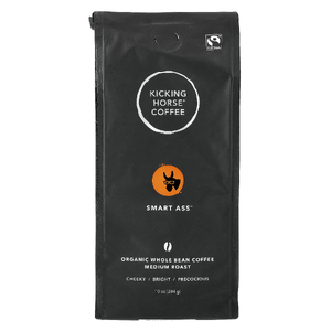 Kicking Horse, Smart Ass®, органический кофе, цельные зерна, средняя обжарка, 284 г (10 унций)