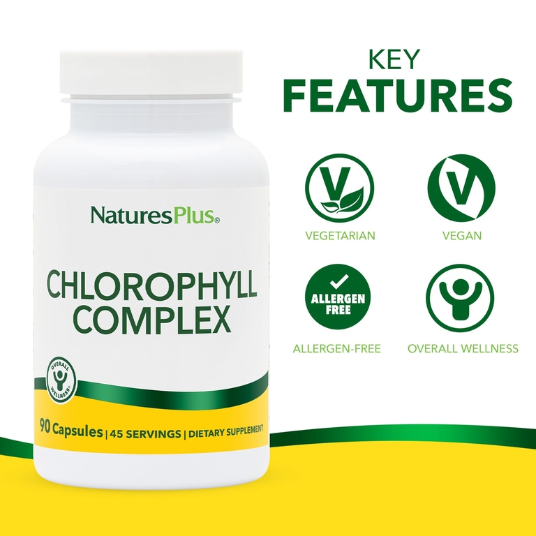 NaturesPlus, комплекс хлорофиллов, 90 капсул