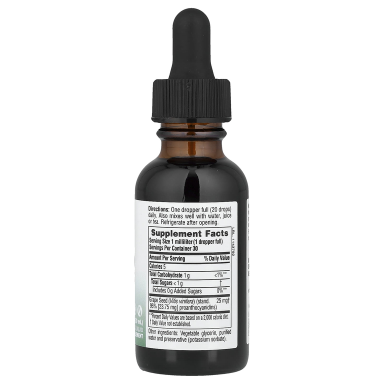 NaturesPlus, виноградные косточки, без спирта, 30 мл (1 жидк. унция)