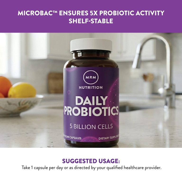 MRM Nutrition, Nutrition, пробиотики для ежедневной поддержки, 5 млрд клеток, 30 растительных капсул