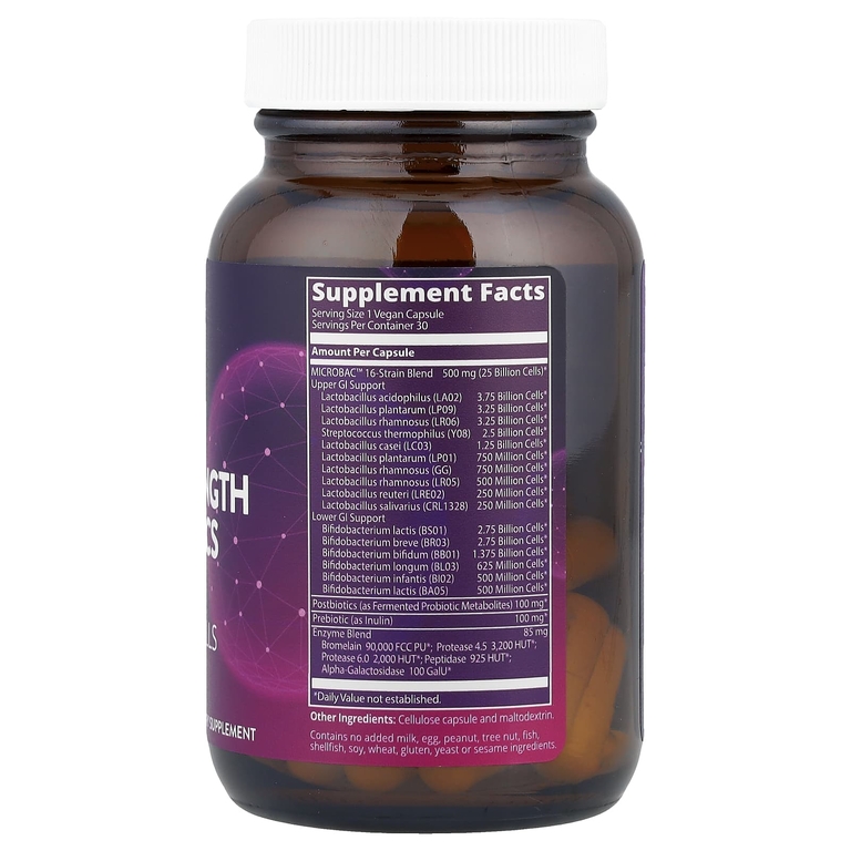 MRM Nutrition, пробиотики, 25 млрд клеток, 30 растительных капсул