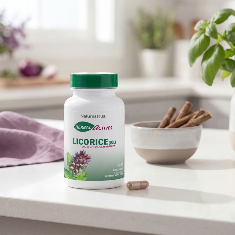 NaturesPlus, солодка, 500 мг, 60 капсул