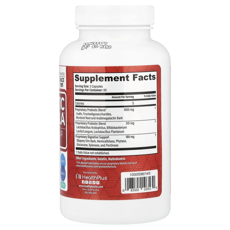 Health Plus, Пребиотическая формула™ 180 капсул