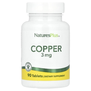 NaturesPlus, медь, 3 мг, 90 таблеток