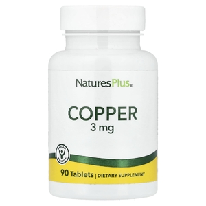 NaturesPlus, медь, 3 мг, 90 таблеток