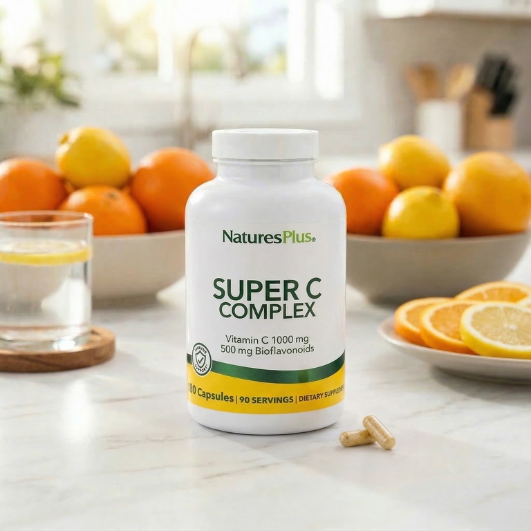 NaturesPlus, комплекс с витамином C, 180 капсул