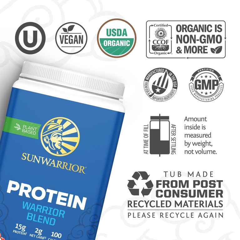 Sunwarrior, протеин, с ягодным вкусом, 750 г (1,65 фунта)