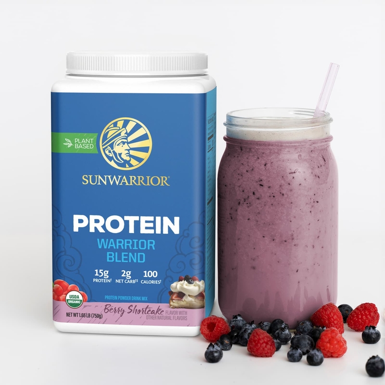 Sunwarrior, протеин, с ягодным вкусом, 750 г (1,65 фунта)