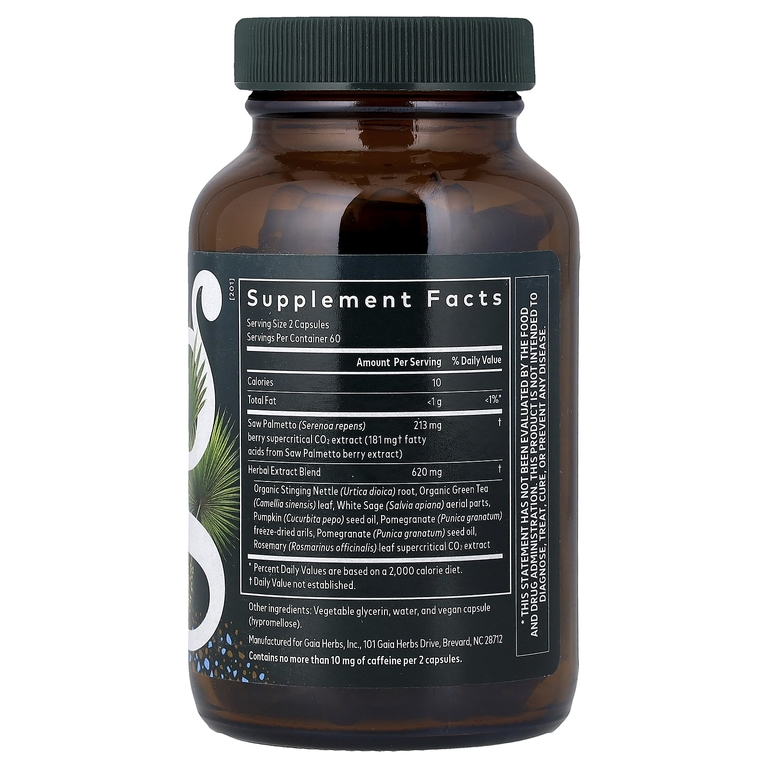 Gaia Herbs, комплекс для здоровья простаты, 120 жидких капсул