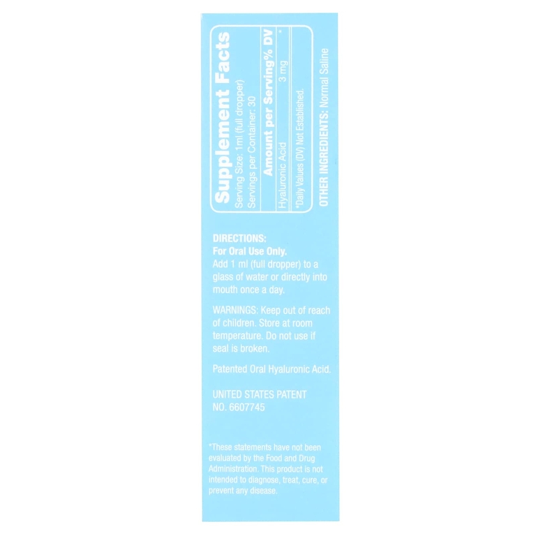 Hyalogic, гиалуроновая кислота, жидкий продукт, без добавок, 30 мл (1 унция)