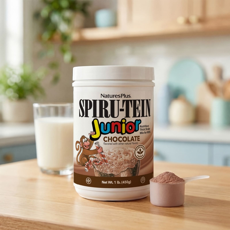 NaturesPlus, витаминно-минеральная смесь для коктейля для детей, со вкусом шоколада, 450 г (1 фунт)