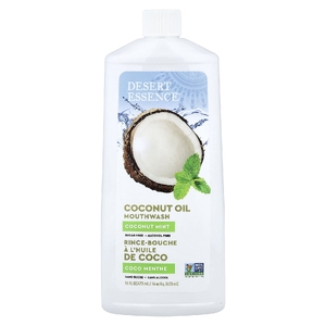 Desert Essence, ополаскиватель для рта с кокосовым маслом, кокосовая мята, 473 мл (16 жидк. унций)