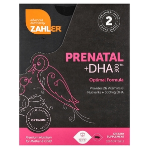 Zahler, Пренатальный препарат с ДГК, 300™ и 120 капсул