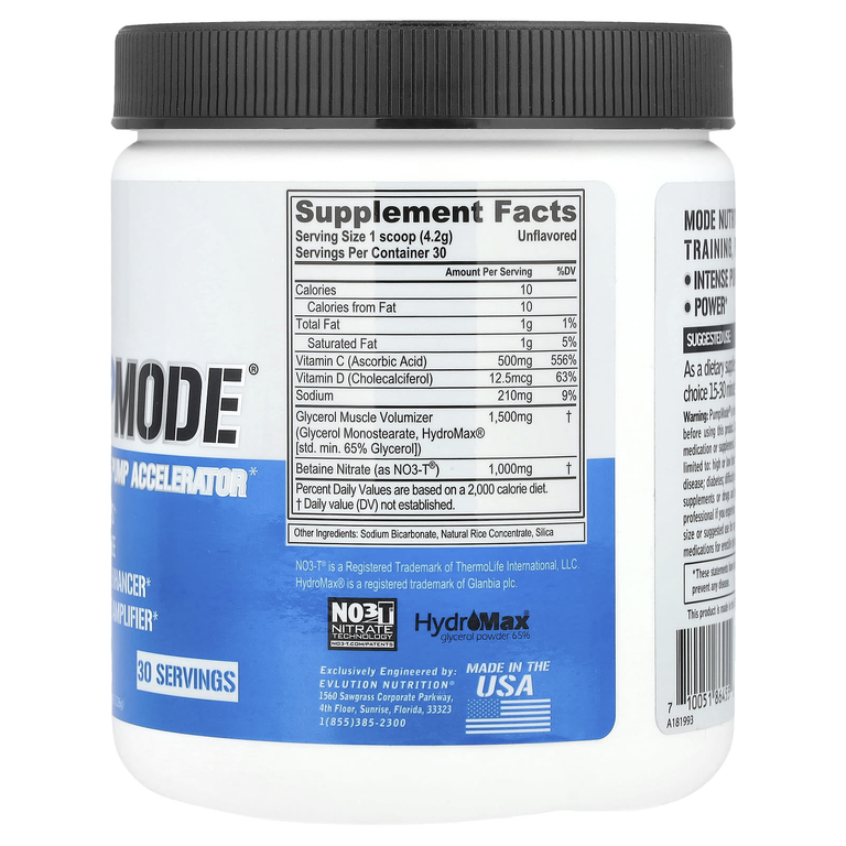EVLution Nutrition, Нестимулирующий ускоритель помпы, 4,44 унции (126 г)