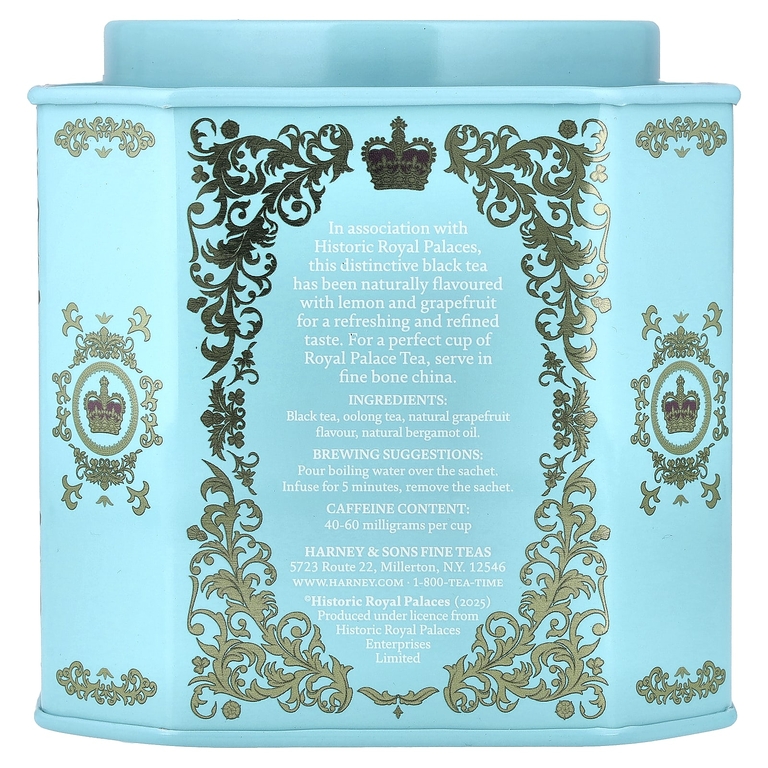 Harney & Sons, Черный чай с лимоном и грейпфрутом, 30 пакетиков, 60 г (2,11 унции)