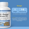 Natural Factors, жир дикого аляскинского лосося, 1000 мг, 90 желатиновых капсул