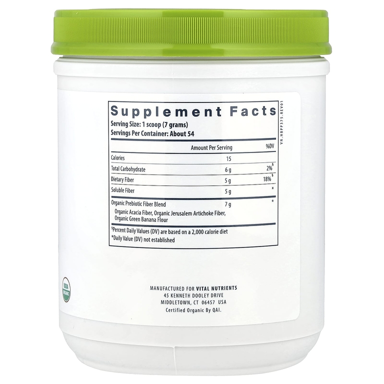 Vital Nutrients, пребиотики в порошке, 378 г (13,33 унции)