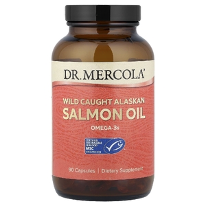 Dr. Mercola, жир аляскинского лосося дикого улова, 90 капсул