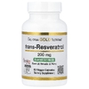 California Gold Nutrition, транс-ресвератрол, итальянского происхождения, 200 мг, 60 растительных капсул