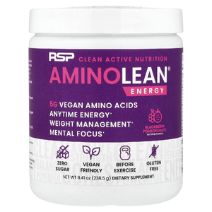 RSP Nutrition, Аминокислоты из веганских источников, ежевика и гранат, 250,5 г (8,84 унции)