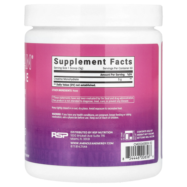 RSP Nutrition, моногидрат креатина, 300 г (10,6 унции)