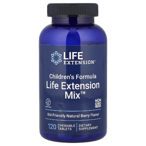 Life Extension, комплекс витаминов и минералов для детей, натуральные ягоды, 120 жевательных таблеток