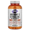 NOW Foods, Спорт, аргинин и цитруллин, 240 вегетарианских капсул