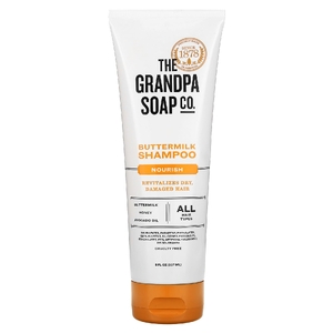The Grandpa Soap Co., шампунь с пахтой, питательный, для всех типов волос, 237 мл (8 жидк. унций) (Товар снят с продажи) 