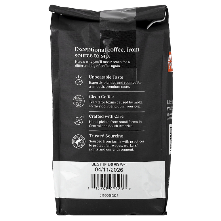 BulletProof, ремесленный кофе, в зернах, средняя обжарка, 340 г (12 унций)