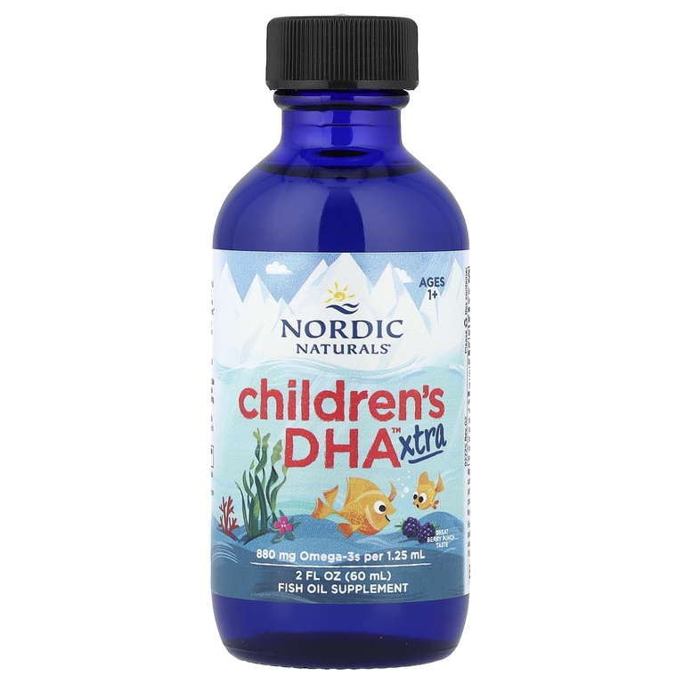 Nordic Naturals, ДГК, омега-3, для детей возрастом 1–6 лет, вкус ягодного пунша, 880 мг, 60 мл (2 жидк. унции)
