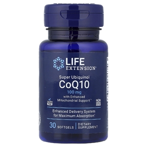 Life Extension, Суперубихинол коэнзим Q10 с улучшенной поддержкой митохондрий, 30 мягких таблеток