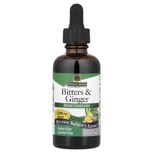 Nature's Answer, Bitters & Ginger, не содержит спирта, 2 жидк. унции (60 мл)