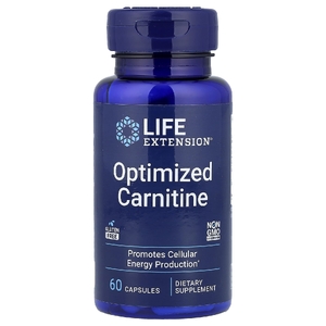 Life Extension, оптимизированный карнитин, 60 капсул