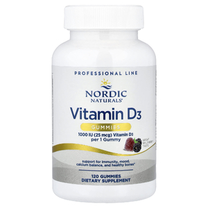 Nordic Naturals, Витамин D3, овощные ягоды, 25 мкг (1000 МЕ), 120 жевательных таблеток (Товар снят с продажи) 