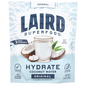 Laird Superfood, Смесь для напитков с электролитом, кокосовая вода, оригинальный продукт, 227 г (8 унций)