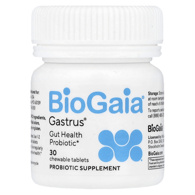 BioGaia, жевательные пробиотики, 30 жевательных таблеток