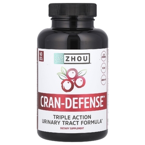 Zhou Nutrition, D-манноза + клюква, 60 растительных капсул
